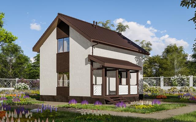 Проект двухэтажного дома 83 кв.м. Проект двухэтажного дома 83 кв.м.