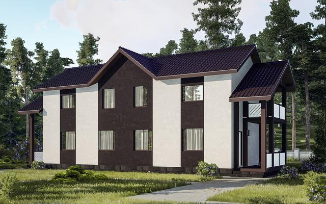 Проект двухэтажного таунхауса 74 кв.м. Проект двухэтажного таунхауса 74 кв.м.